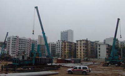 Site de construction à Tianjin